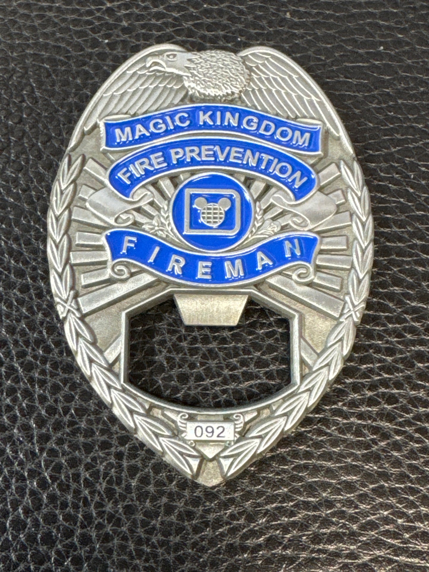 Fireman Mickey Disney Badge