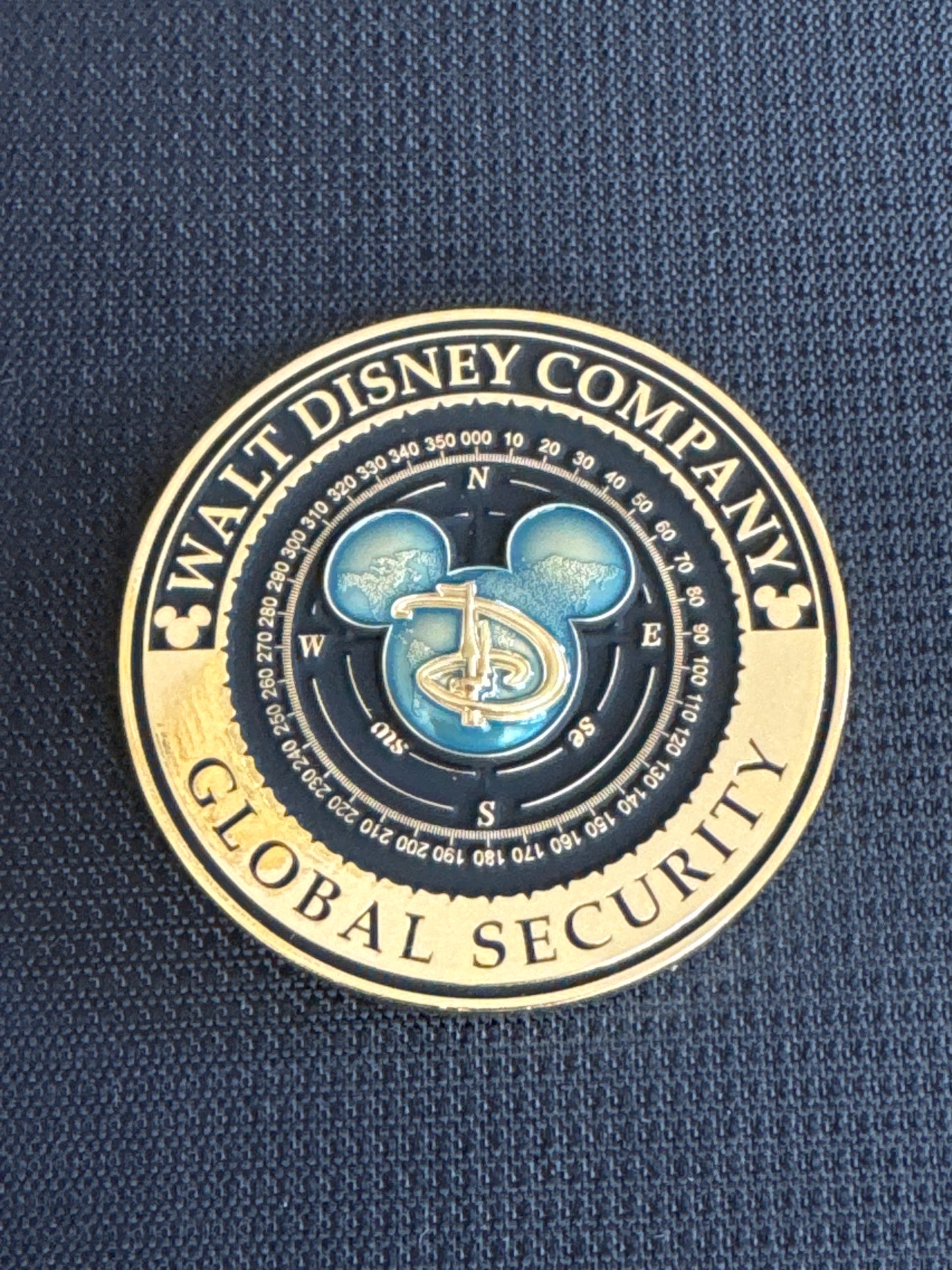Disney Global Security Grogu Gold Version