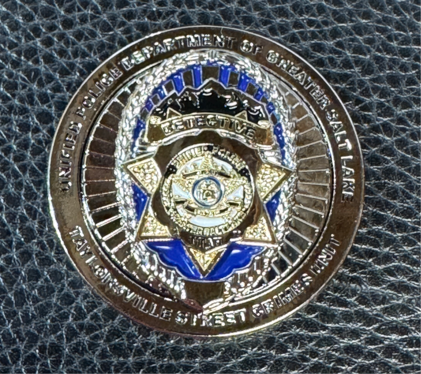 Unified Police Department Taylorsville Street Crimes - Green Challenge Coin
