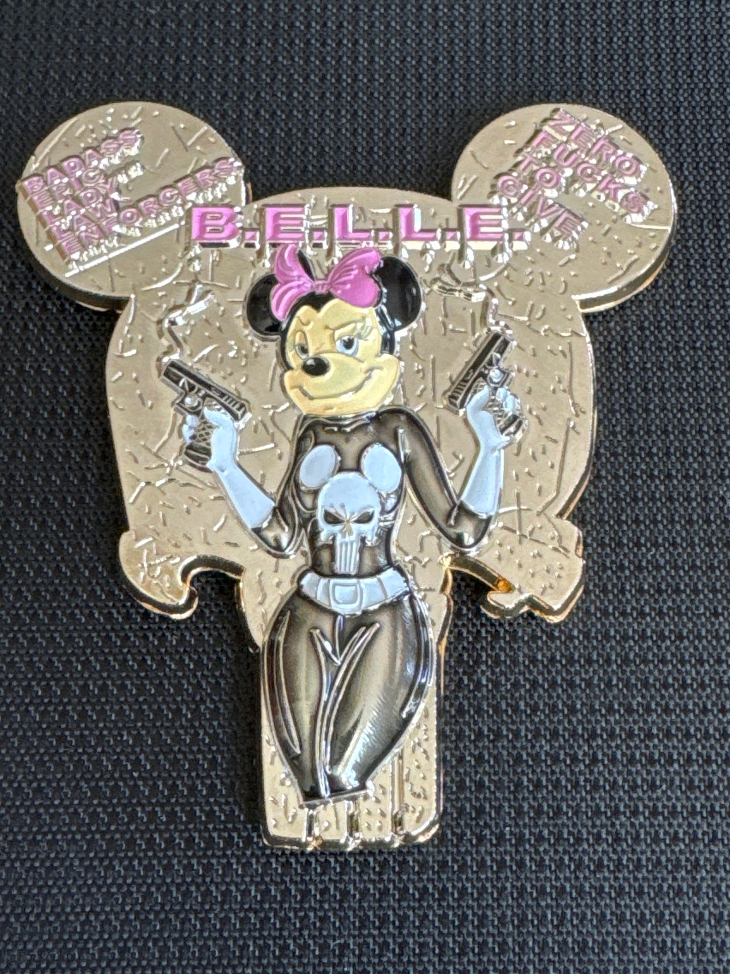 Punisher Minnie Florida LEO B.E.L.L.E. Shiny Gold Variant