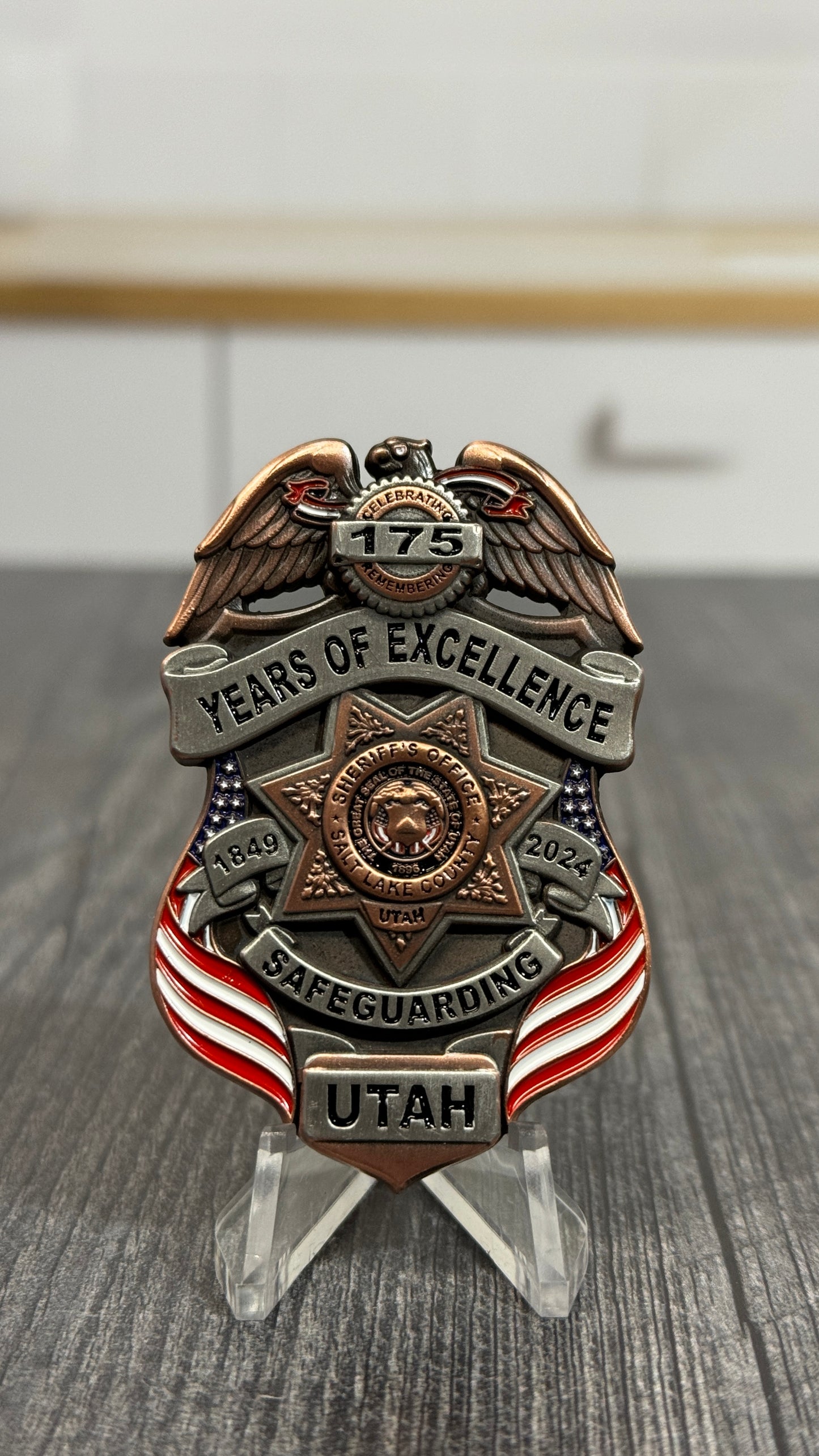 Salt Lake County Sheriff's Office 175 Year Coin - Misprint