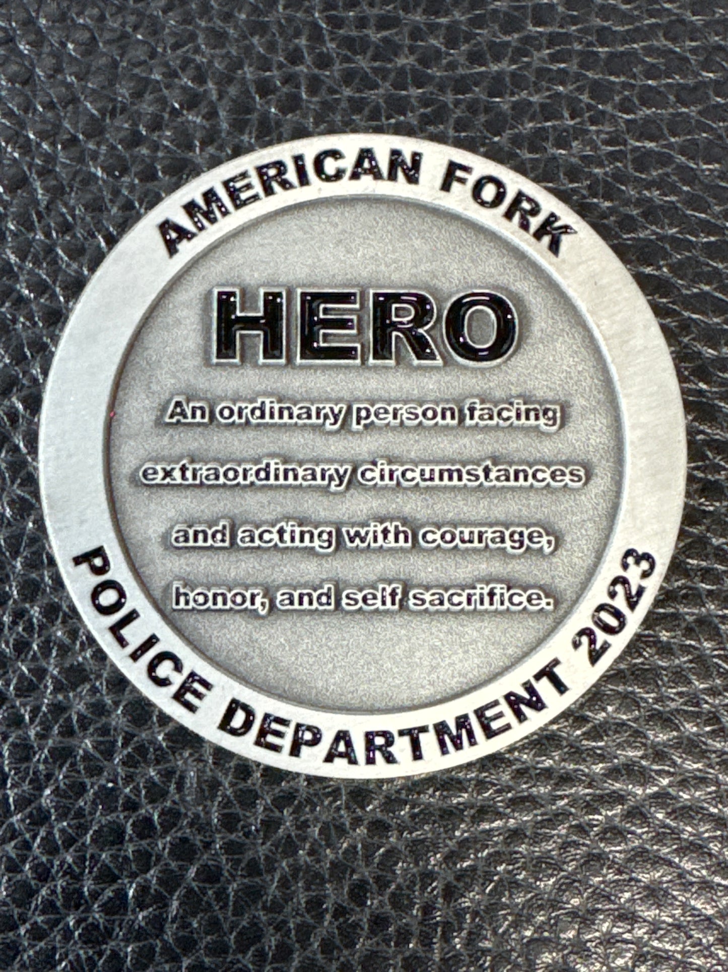 American Fork Police Department “HERO” Coin