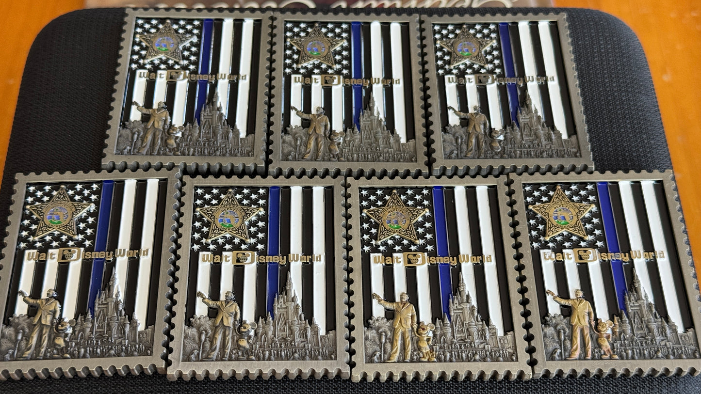 Disney Stamp Collection 7 Coins