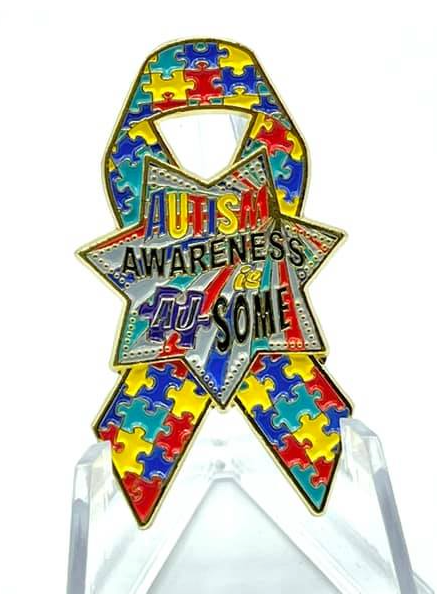 Salt Lake County Sheriff's Office Autism Ribbon Challenge Coin