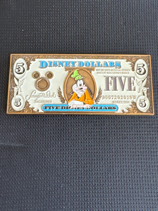 Disney $5 Disney Dollar