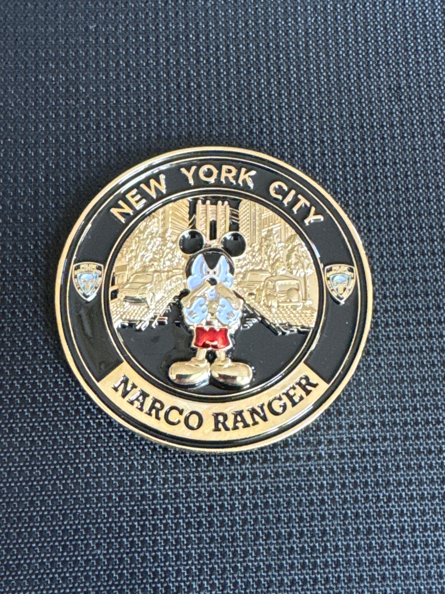 Disney New York City Narco Ranger Mickey Gold Version