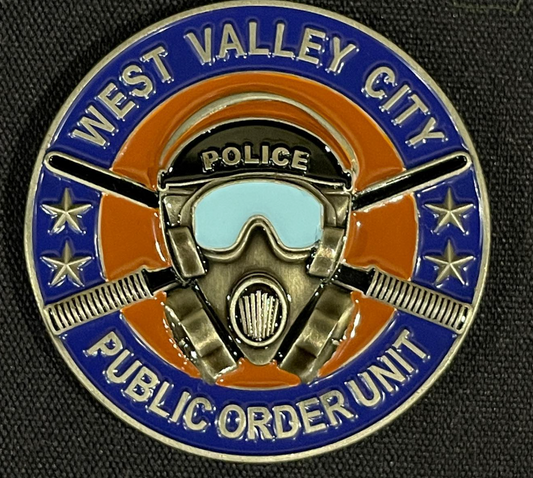 West Valley City POU Challenge Coin - Copper Enamel Fill