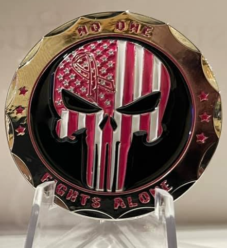 Miami-Dade PD Midwest District Breast Cancer Punisher Challenge Coin