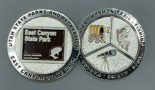 Utah State Parks East Canyon Challenge Coin